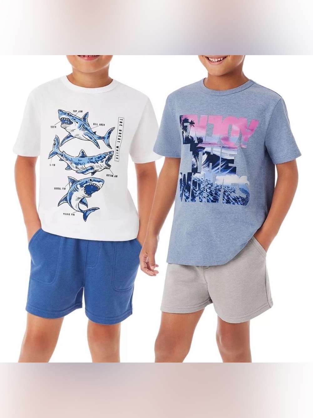 Member's Mark
Boys' 4-Piece Mix and Match Everyday Playwear Shark Set size 8